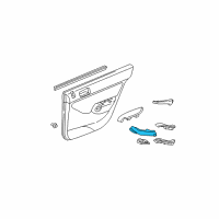 OEM 2004 Honda Civic Base, R. RR. Door Grip *NH361L* (CF GRAY) Diagram - 83741-S5A-003ZC