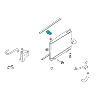 OEM 2004 Infiniti Q45 Bracket-Radiator, RH Diagram - 21542-AR000