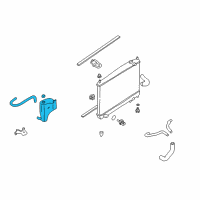 OEM 2002 Infiniti Q45 Reservoir Tank Assembly Diagram - 21710-AR00A