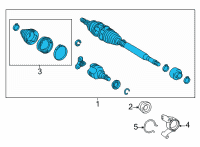 OEM 2022 Toyota Corolla Cross Axle Assembly Diagram - 43410-0A130