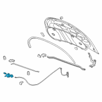 OEM 2014 Chevrolet Volt Latch Diagram - 22787054