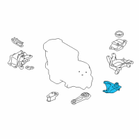 OEM Nissan Versa Engine Mounting Bracket, Left Diagram - 11253-1HC0B