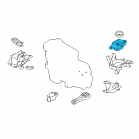 OEM Nissan Versa Engine Mounting Insulator , Left Diagram - 11220-1HA0B