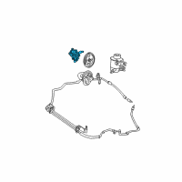 OEM 2003 Mercury Sable Power Steering Pump Diagram - 1F1Z-3A674-AARM