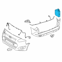 OEM 2017 Ford Transit Connect Module Diagram - FT1Z-15K866-D