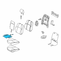 OEM Lexus Heater Assembly, Seat Diagram - 87510-60511