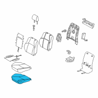 OEM 2021 Lexus GX460 Pad Sub-Assembly, Front Seat Diagram - 71502-60360