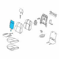 OEM Lexus GX460 Heater Assembly, Seat Diagram - 87510-60520