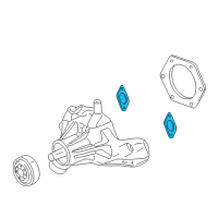 OEM 2009 Chevrolet Silverado 1500 Water Pump Gasket Diagram - 12603957