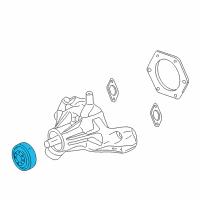 OEM Chevrolet P30 Fan Pulley Diagram - 12550053