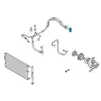 OEM 2021 Hyundai Kona Valve-Expansion Diagram - 97626-J9000