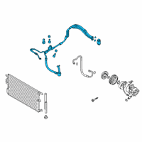 OEM Hyundai Tucson Tube Assembly-Suction & Liquid Diagram - 97775-D3890