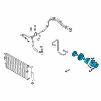 OEM 2020 Kia Sportage Compressor Assembly Diagram - 97701D3950