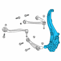 OEM 2022 Lincoln Aviator KNUCKLE - FRONT WHEEL Diagram - LC5Z-3K185-A