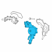 OEM 2018 Chrysler Pacifica Pump-Water Diagram - 68311109AC