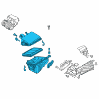 OEM 2022 Infiniti QX80 Air Cleaner Diagram - 16500-1LA0B