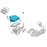 OEM 2016 Infiniti QX80 Air Cleaner Cover Diagram - 16526-1LA0A