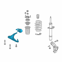 OEM Honda Odyssey Arm, Right Front-(Lower) Diagram - 51350-THR-A10