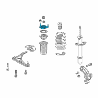 OEM 2019 Honda Odyssey Rubber, Front Shock Absorber Mounting Diagram - 51670-THR-A01