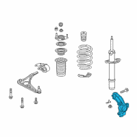 OEM 2022 Honda Odyssey Knuckle, Left Front Diagram - 51216-THR-A01