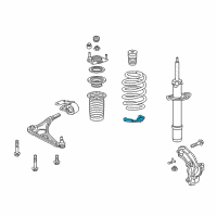 OEM 2021 Honda Clarity Rubber, Front Spring Mt R Diagram - 51684-TRT-A01