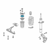 OEM Honda Bearing, Front Shock Absorber Mount Diagram - 51726-THR-A01