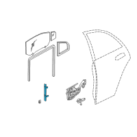 OEM 2004 Hyundai Elantra Channel Assembly-Rear Door Division Diagram - 83510-2D000