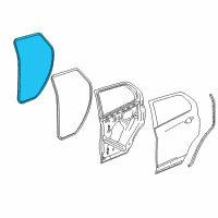 OEM 2022 Buick Encore Weatherstrip On Body Diagram - 94550168