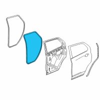 OEM 2017 Buick Encore Door Weatherstrip Diagram - 42571100