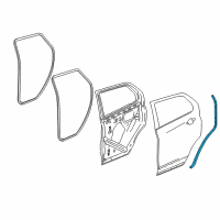 OEM 2019 Buick Encore Rear Weatherstrip Diagram - 42391560