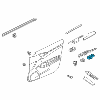 OEM 2017 Honda Civic Switch Assembly, Power Window Master Diagram - 35750-TBG-A22