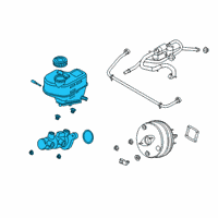 OEM Ford Master Cylinder Diagram - KB3Z-2140-A