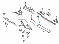 OEM 2022 Hyundai Elantra SWITCH ASSY-HAZARD Diagram - 93790-AA000