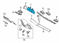 OEM 2022 Hyundai Elantra Panel Assembly-Cluster Facia Diagram - 84830-AA010-UAY