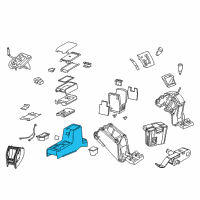 OEM 2009 Jeep Compass Console-Base Diagram - 1NJ621K2AA