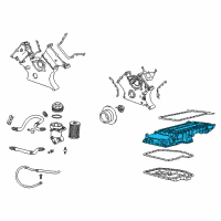 OEM 1998 BMW 740iL Engine Oil Pan Upper Diagram - 11-13-7-513-374