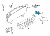 OEM 2022 Ford Police Interceptor Utility Start Button Diagram - LB5Z-12A145-F