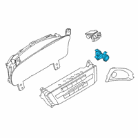 OEM Ford Explorer Dash Control Unit Diagram - LB5Z-19980-F