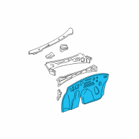 OEM 2000 Ford Mustang Dash Panels Diagram - XR3Z6301610AA