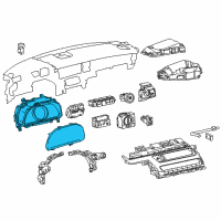 OEM 2018 Lexus LC500 Meter Assy, Combination Diagram - 83800-11040