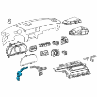 OEM 2018 Lexus LC500 Switch Assy, Combination Diagram - 84970-11060