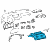 OEM 2018 Lexus LC500h Control & Panel Assembly Diagram - 84010-11060