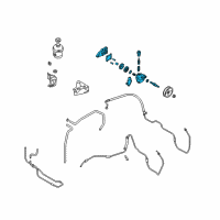 OEM 2004 Hyundai Santa Fe Pump Assembly-Power Steering Oil Diagram - 57100-26500