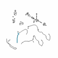 OEM 2006 Hyundai Santa Fe Hose-Return Diagram - 57543-26500