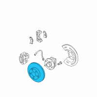 OEM 2011 Cadillac DTS Rotor Diagram - 19303807