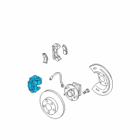 OEM 2007 Buick Lucerne Caliper Diagram - 19368935