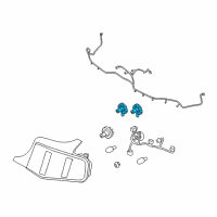 OEM 2011 Ford Mustang Tail Lamp Bulb Diagram - AR3Z-13B765-A