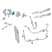 OEM 2014 Dodge Dart Coil-Air Conditioning Clutch Diagram - 68166490AA