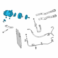 OEM 2014 Dodge Dart COMPRESOR-Air Conditioning Diagram - 68193949AA