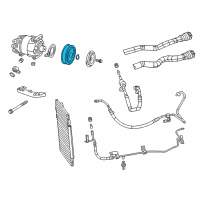 OEM Dodge Dart PULLY Kit-A/C Compressor Diagram - 68166491AA